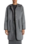 Moncler Bonrepos Coat In Grey