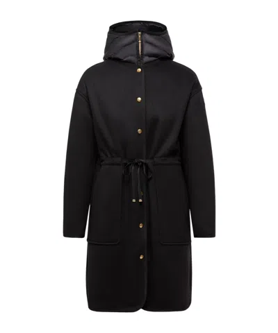 MONCLER BONREPOSSE 3-IN-1 WOOL  CASHMERE LONG DOWN JACKET