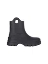 Moncler Ankle-height Boots With Textured Grip And Rugged Sole