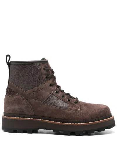 Moncler Boots In Brown