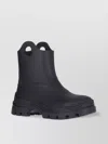 Moncler Boots Short Holes Round Tip Rubber Sole In Grey