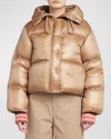 Moncler Borey 2-in-1 Nylon Down Jacket In Ivory