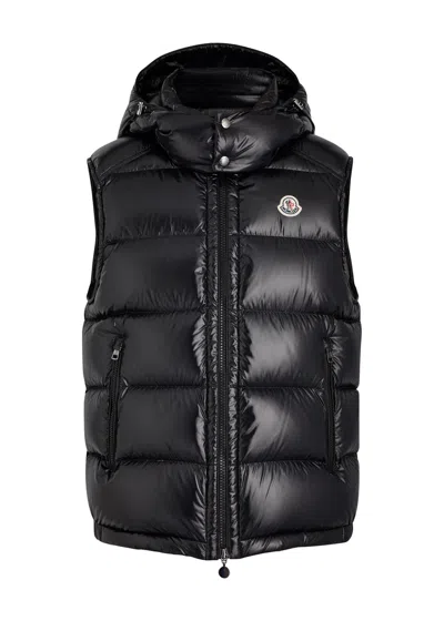 Moncler Bormes Quilted Shell Gilet In Black