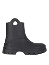 Moncler Ankle-height Boots With Textured Grip And Rugged Sole In Black