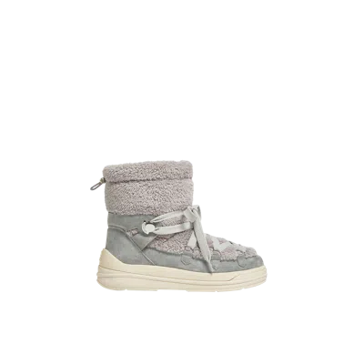 Moncler Bottes De Neige Insolux En Daim Et Matière Synthétique In Gray