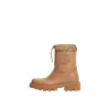 Moncler Kickstream Rubber Wellington Ankle Boots In Brown