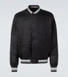 Moncler Reversible Bouchet Varsity Bomber Jacket In Black