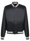Moncler Reversible Bouchet Varsity Bomber Jacket In Black