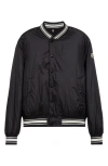 Moncler Bouchet Reversible Padded Bomber Jacket In Black