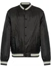 Moncler Reversible Bouchet Varsity Bomber Jacket In Black