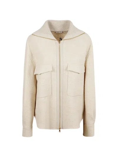 Moncler Wool-blend Jacket In Animal Print