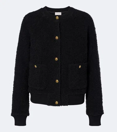 Moncler Teddy Bomber Jacket In Multi