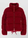Moncler Bouclé Down Jacket In Red