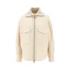 Moncler Jacke Aus Einem Wollgemisch In Nude