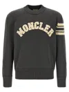 Moncler Bouclé Logo Sweater In Black