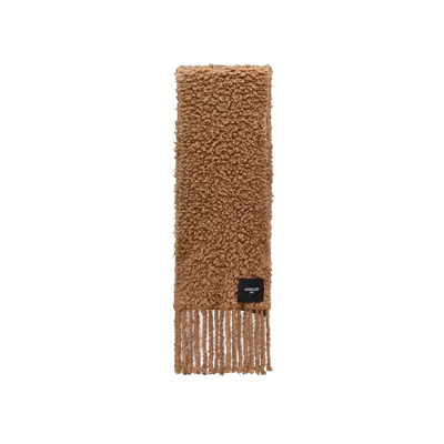 Moncler Boucle Scarf In Brown