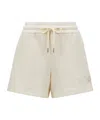 Moncler Bouclé Shorts In White