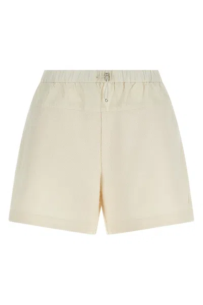 Moncler Bouclé Shorts In White