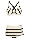 Moncler Bouclé Striped Bikini In White