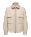 Moncler Jacke Aus Einem Wollgemisch In Neutral