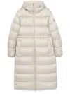 Moncler Boulogne Reversible Down Coat In Grey