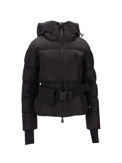 Moncler Grenoble Bouquetin Belted Jacket In Black