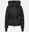 Moncler Bouquetin Padded Jacket Drawstring In Black