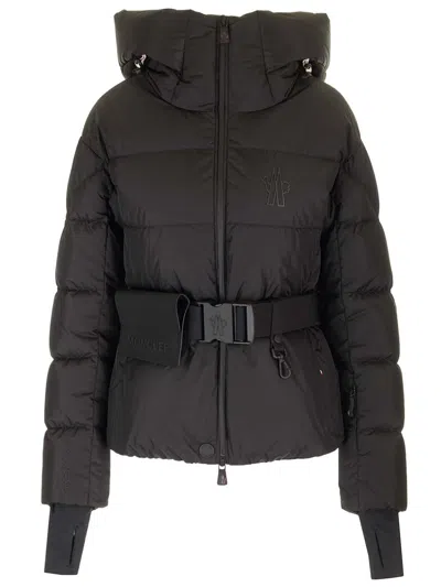 Moncler Grenoble Bouquetin Hooded Down Puffer Jacket In Black