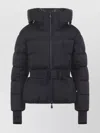 Moncler Bouquetin Padded Jacket Drawstring In Black
