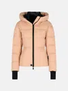 Moncler 'bouquetin' Pink Polyamide Hooded Ski Down Jacket In Pink