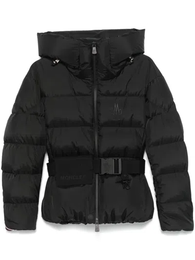 Moncler Grenoble Bouquetin Hooded Down Puffer Jacket In Black