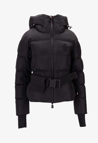 Moncler Bouquetin Zip-up Padded Jacket In Black