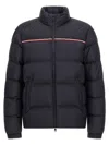 Moncler Puffer Jacket With High Collar And Quilted Design In Animal Print
