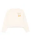 Moncler Bow-cherry Sweatshirt In Neutral
