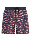 Moncler Men's Printed Swim Shorts