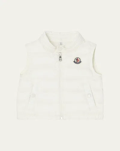 Moncler Kids' Boy's Amaury Puffer Vest In White