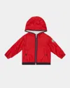 Moncler Kid - Anton Hooded Rain Jacket In Red