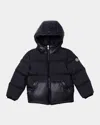 Moncler Doudoune À Capuche Barin In Black