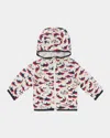 Moncler Boy's Boyce Shark-print Jacket In Natural
