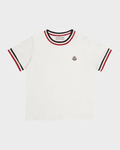 MONCLER BOY'S CLASSIC LOGO EMBLEM T-SHIRT