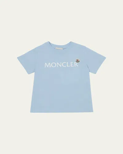 MONCLER BOY'S EMBROIDERED LOGO-PRINT T-SHIRT