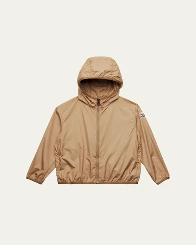 Moncler Kids' Boy's Fegeo Hooded Jacket In Neutral