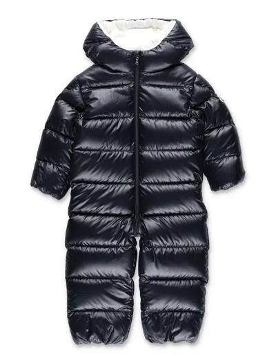 Moncler Boy's Hooded Down Snowsuit In Blu