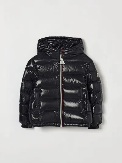 Moncler Kids'  Boy's Hooded Quilted Recycled Nylon Down Jacket In Blue