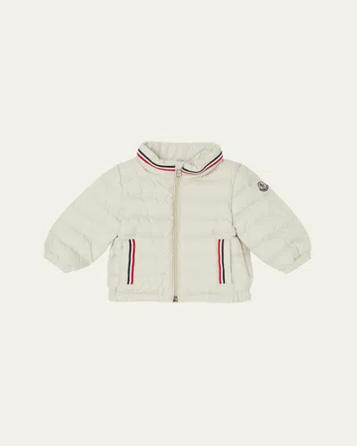 Moncler Kids' Boy's Jerry Quilted Down Jacket In Light Beige