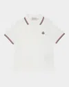 Moncler Kids' Boy's Logo Appliqué Short-sleeve Polo Shirt