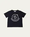 Moncler Boy's Logo Bell Graphic T-shirt In Blue