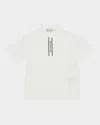 Moncler Boys' Logo-trimmed Cotton Piquet Polo Shirt - Big Kid In White