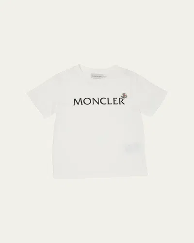 MONCLER BOY'S LOGO-PRINT SHORT-SLEEVE SHIRT