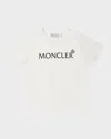 Moncler Enfant Logo Patch Crewneck T-shirt In White